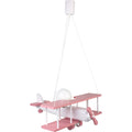 Hanging lamp Plane large pink and white