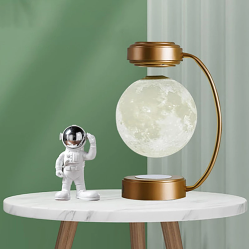 Magnetic Levitating Moon Lamp – Rotating LED Floating Light