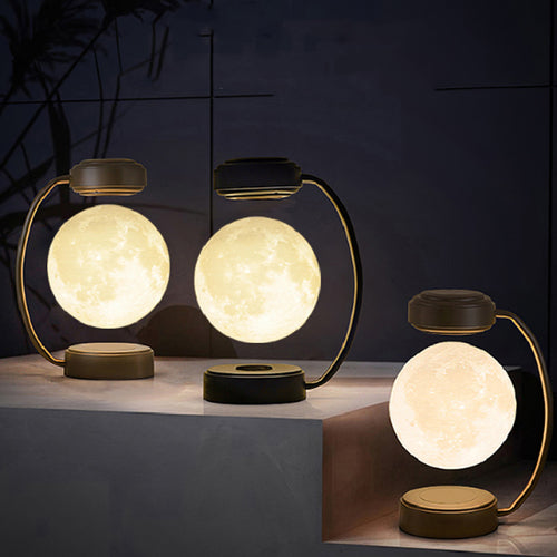 Magnetic Levitating Moon Lamp – Rotating LED Floating Light