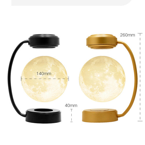 Magnetic Levitating Moon Lamp – Rotating LED Floating Light