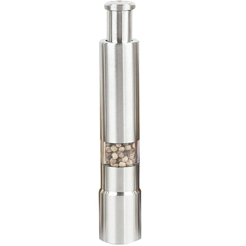 Stainless Steel Salt & Pepper Grinder Set – Adjustable Spice Mill